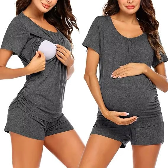 Soft Summer Maternity & Breastfeeding Pyjamas