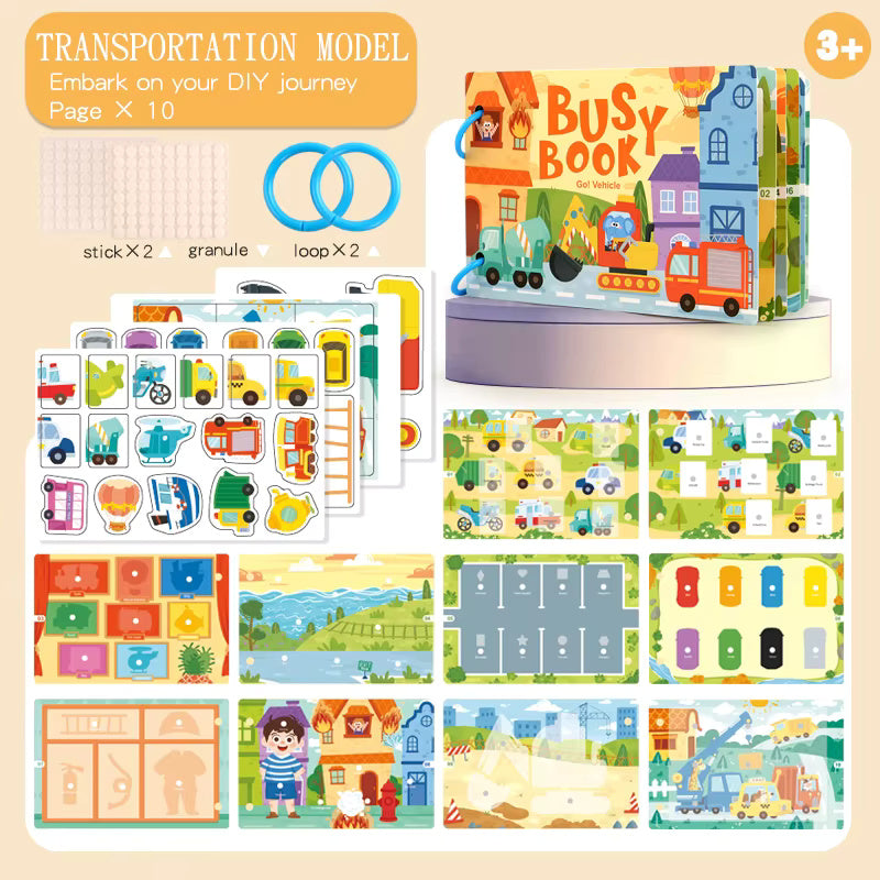Montessori Busy Book - Toddler Activity Book