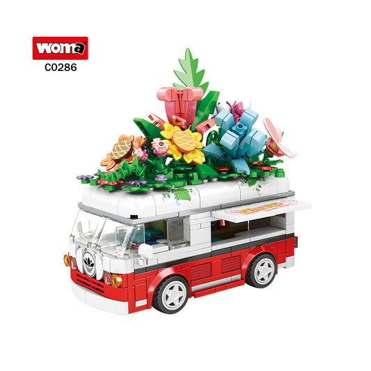 Woma Building Blocks -  Flower Bus