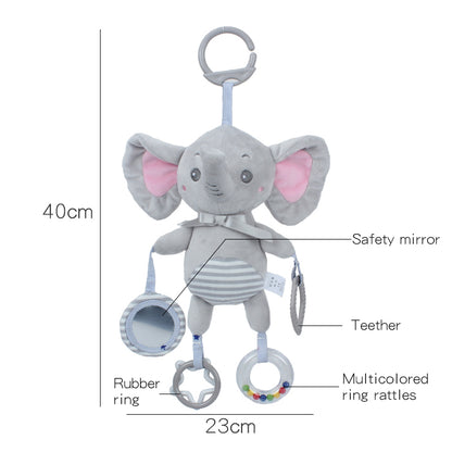 Hanging Rattle & Mirror Plush Toys For Babies