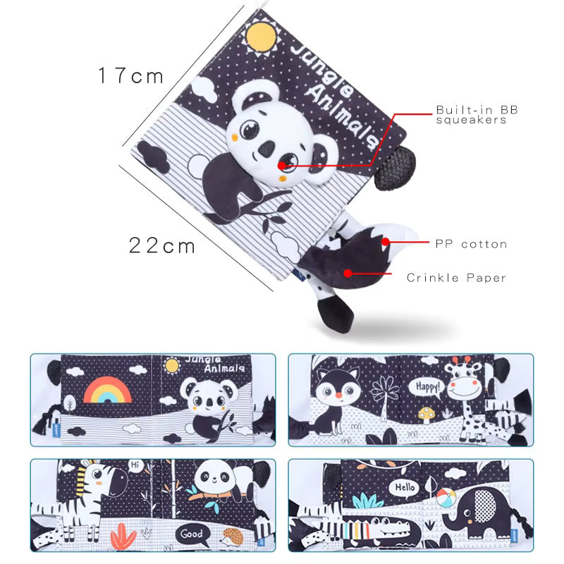 Baby Sensory Crinkle Books With Animal Tails