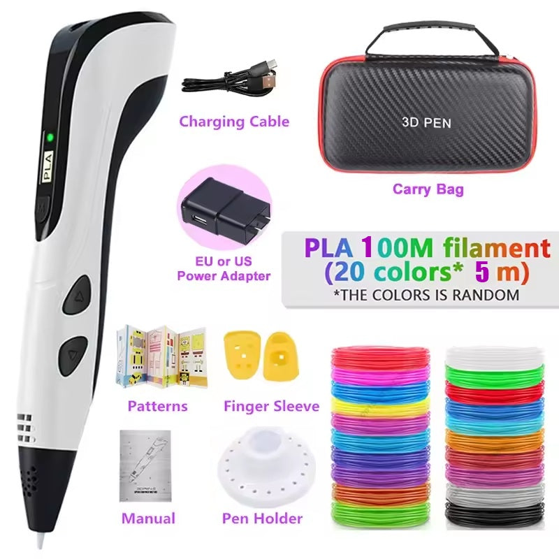 3D Printing Pen for Kids – Creative DIY Filament Drawing Toy