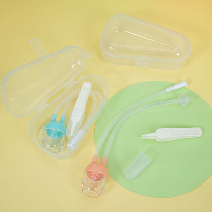 Manual Baby Nasal Aspirator & Tweezer Set