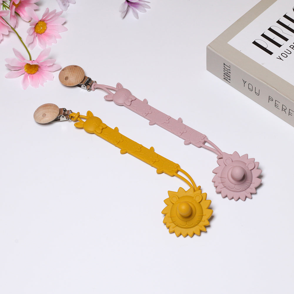 Silicone Baby Dummy Clips (One Piece Safety Design)
