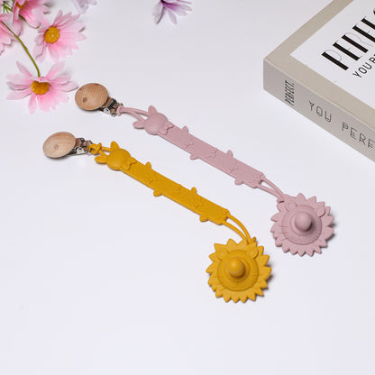 Silicone Baby Dummy Clips (One Piece Safety Design)