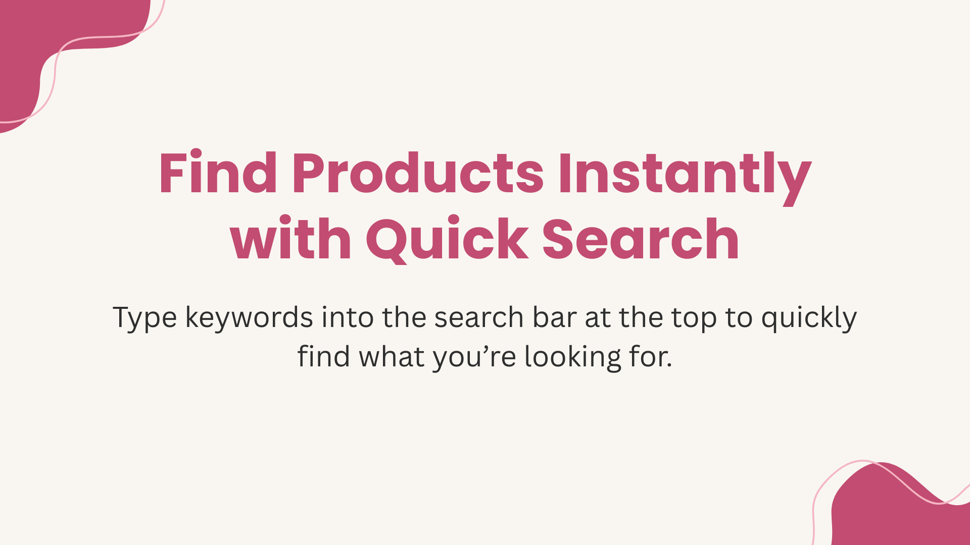 Load video: Video showing how to search for products using the website&#39;s search bar
