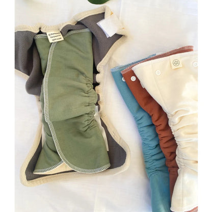 Pokkelokkie Reusable Cloth Nappies - Snappit Pro Newbie Part Time Set (6kg - 16kg) - Two Nappy Changes