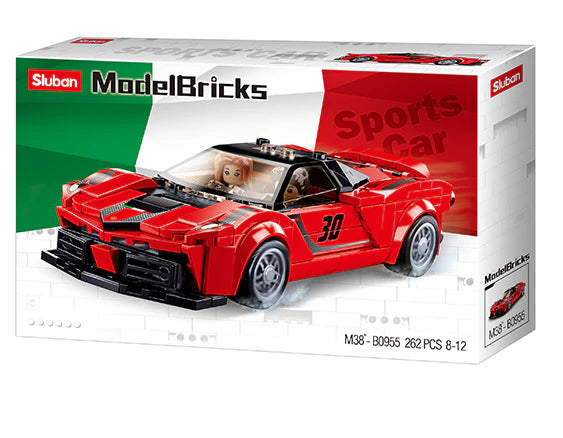 Sluban Building Blocks - Italian Red Sports Car