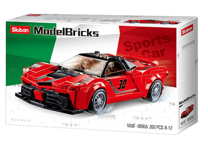 Sluban Building Blocks - Italian Red Sports Car