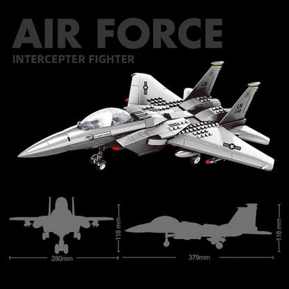 Wange Building Blocks - F15 Fighter Jet