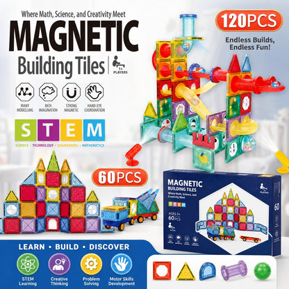 STEM Magnetic Building Block Tiles