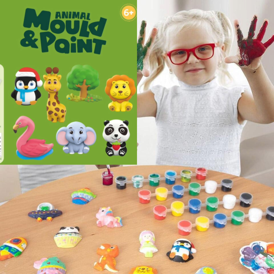 Mold & Paint Kids DIY Plaster Painting Sets