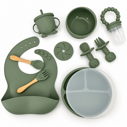8IN1 Silicone Toddler Eating Sets - Plate Cover Included