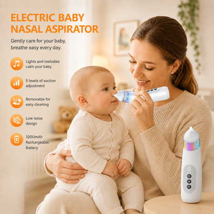 Chai Premium Baby Electric Nasal Aspirator - Effective & Safe Mucus Removal
