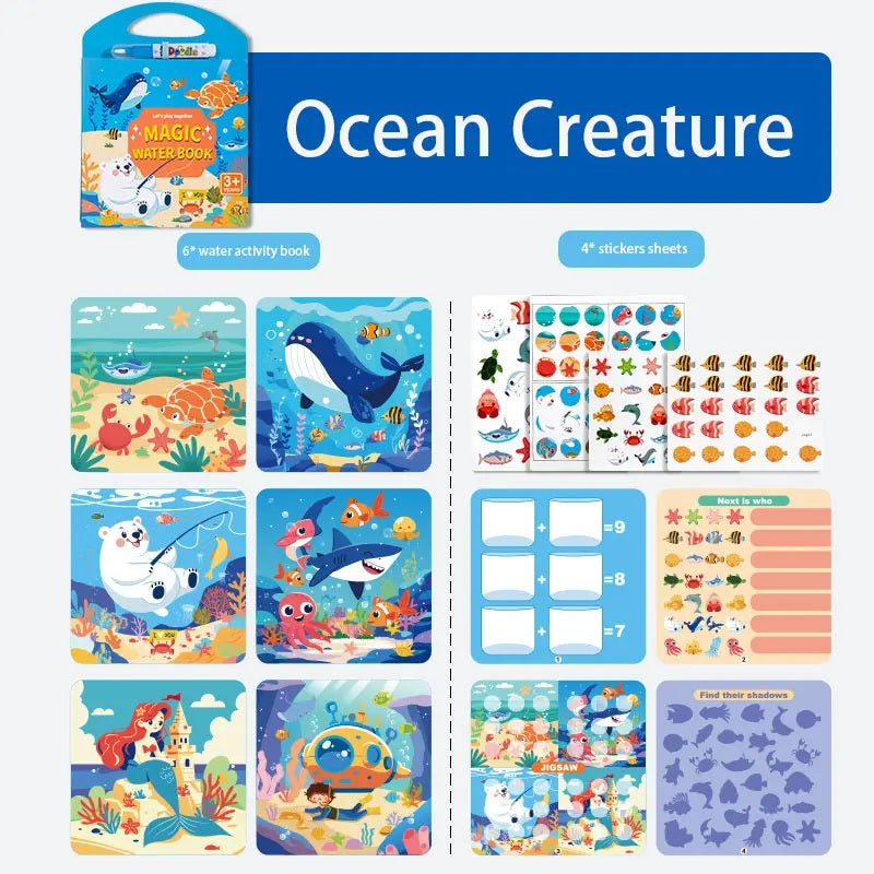 Magic Water Coloring & Activity Books For Kids