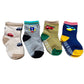 Toddler Non-Slip Socks With Non-Skid Soles - 4 Pairs