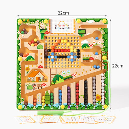 Kids Montessori Magnetic Beads Maze Toy