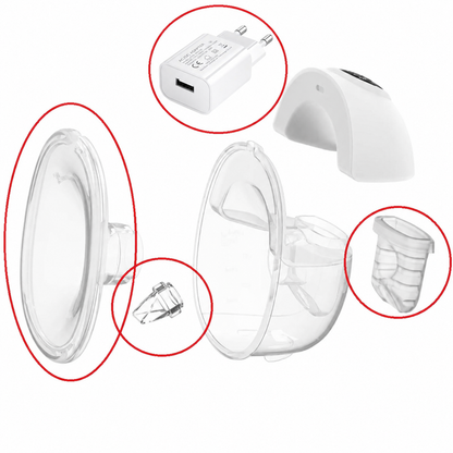S39 Breast Pump Spare Parts - Valves, Diaphragms, Flanges & Charging Adapter