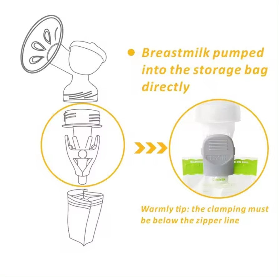 Bimirth Pump-to-Bag Breast Pump Adapters - Set of 2
