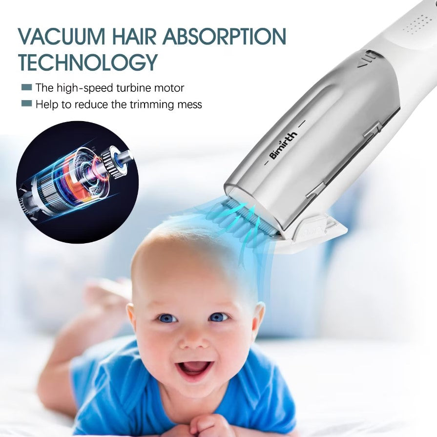 Bimirth Silent Baby Hair Clipper With Hair Vacuum