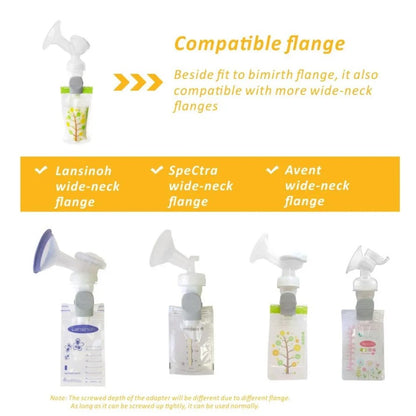 Bimirth Pump-to-Bag Breast Pump Adapters - Set of 2