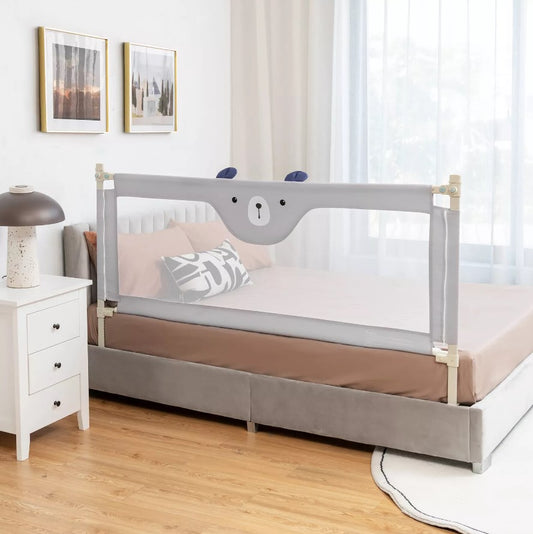 Kids Pull-Down Safety Bed Rail - 1.8 Meter (Grey)