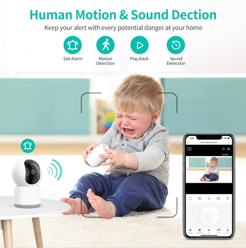 Baby Monitor & Nanny Camera Tuya With APP Notifications