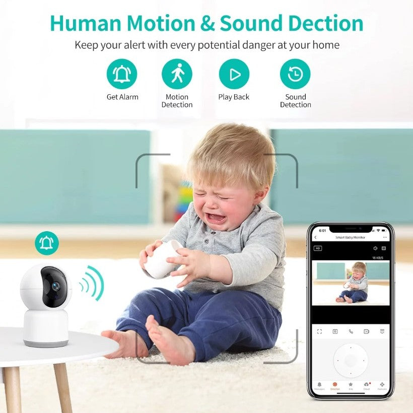 Baby Monitor & Nanny Camera Tuya With APP Notifications