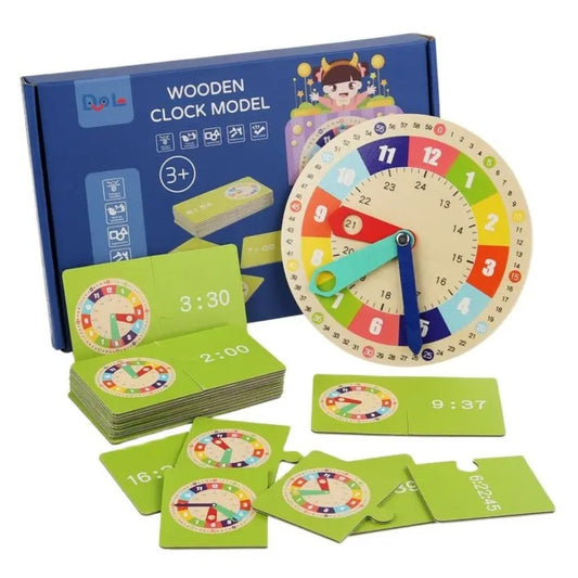 Montessori Wooden Learning Clock For Kids