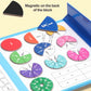 Montessori Magnetic Book Fraction Puzzle for Kids