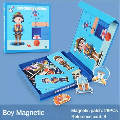 Magnetic Dress-Up & Face Creation Play Sets