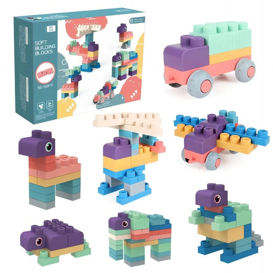 My First Extra Large Soft Baby Building Blocks - TPEE Rubber