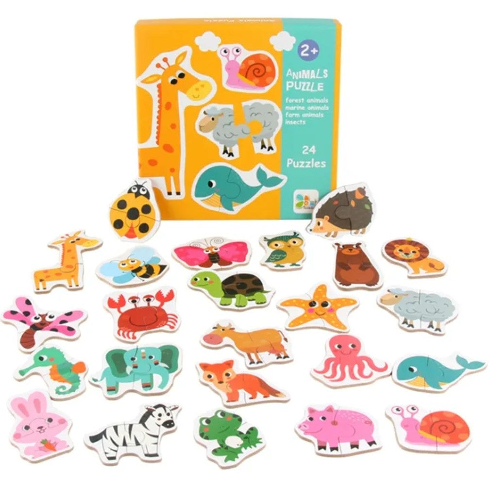 Toddler Matching Wooden Zigsaw Puzzles