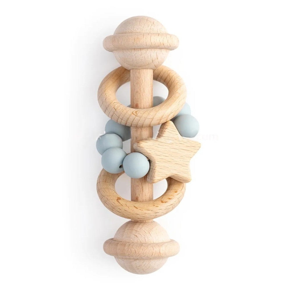 Wooden Baby Rattle & Teether