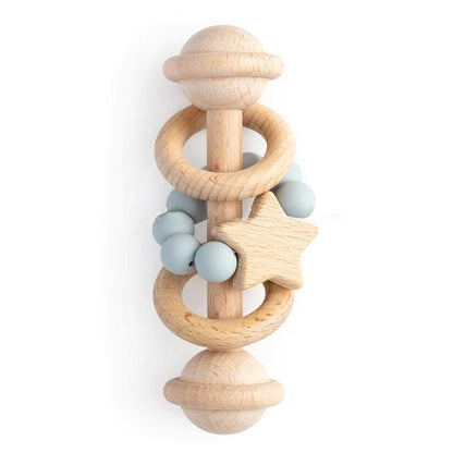 Wooden Baby Rattle & Teether