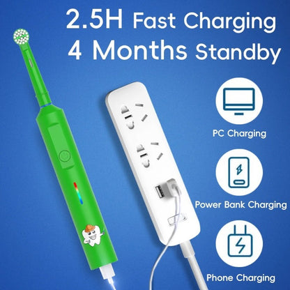 Kids Rotating Electric Toothbrush (Ages 4 to 12 years) - Rechargeable