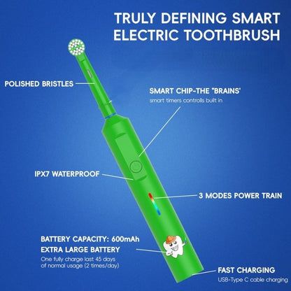 Kids Rotating Electric Toothbrush (Ages 4 to 12 years) - Rechargeable