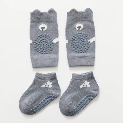 Toddler Anti-Slip Socks & Crawling Knee Pads