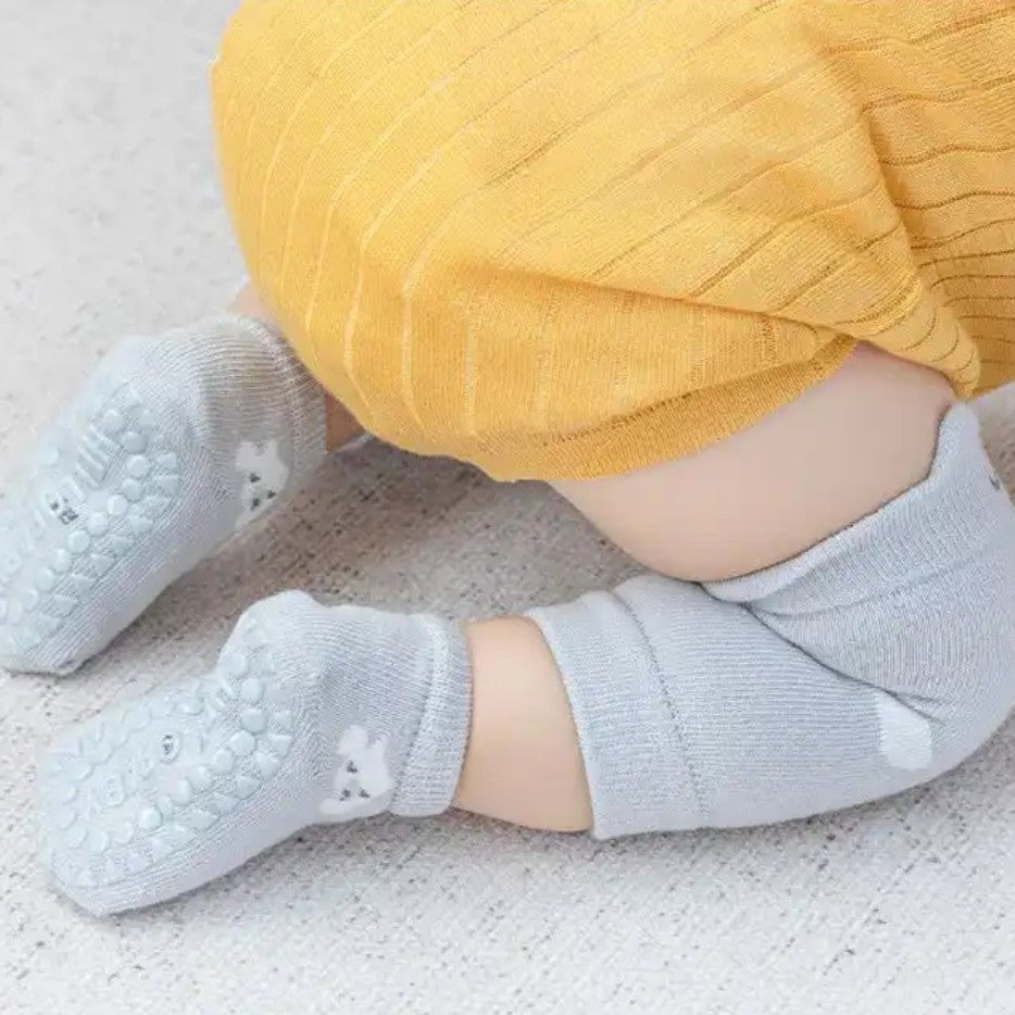 7 Pairs Baby Crawling Knee Pads – Anti-Slip & Soft Cotton – For Infants Learning To Walk – Free Shipping USA