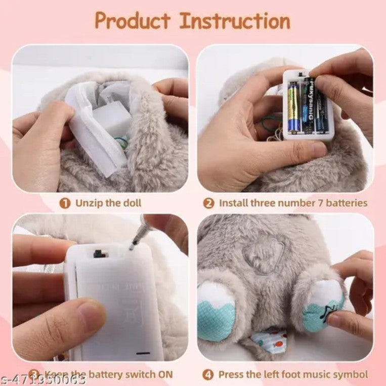 Breathing & Soothing Snuggle Plush Toys For Kids