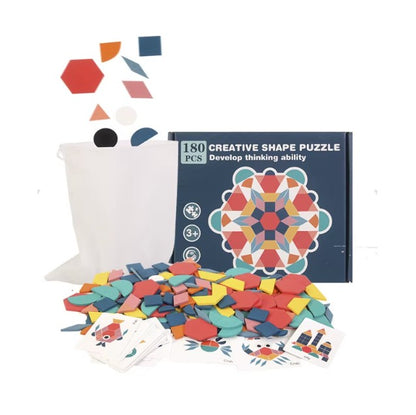 Wooden Creative Shape Puzzle for Kids