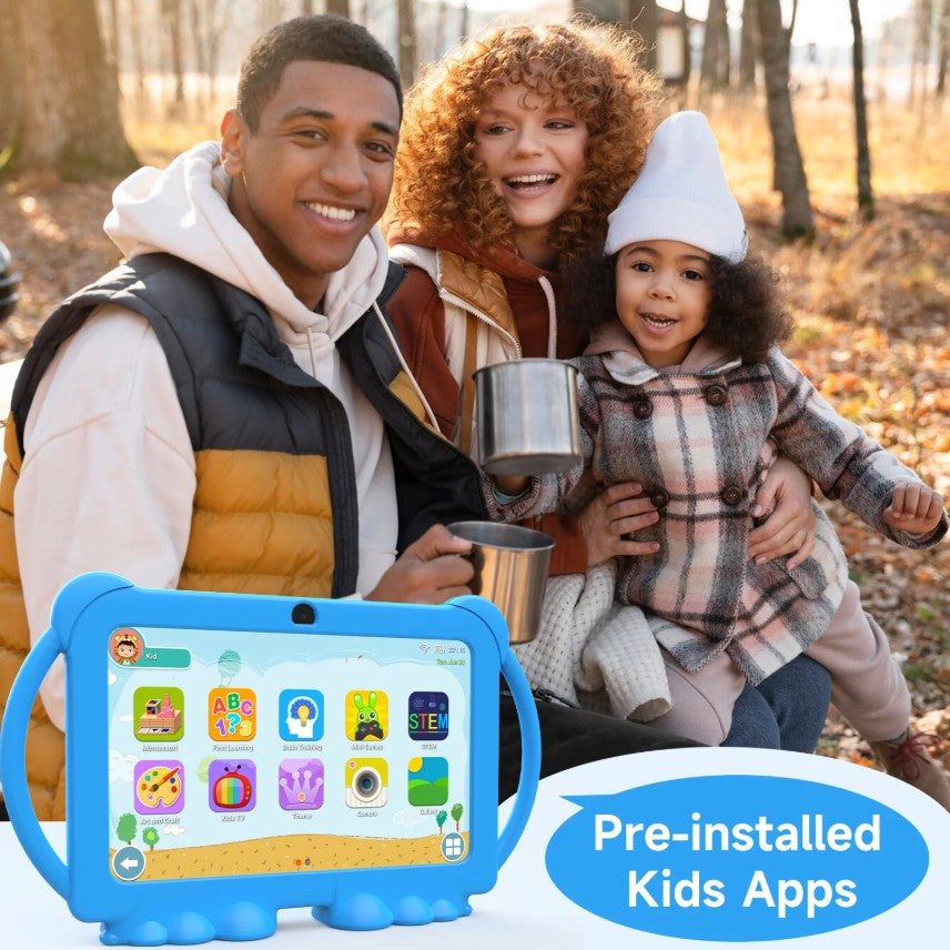 Kids Educational 7” Android Tablet With Protective Case