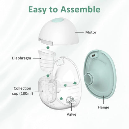 W2 Electric Hands-Free Breast Pump With Heated Flange
