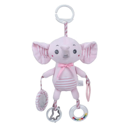 Hanging Rattle & Mirror Plush Toys For Babies