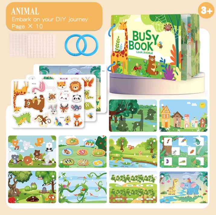 Montessori Busy Book - Toddler Activity Book