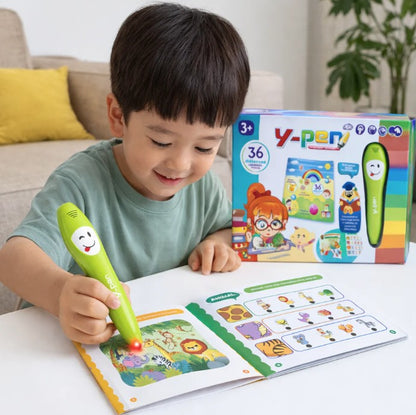 Y-Pen Interactive Pre-School Educational Book - Digital Pen Included