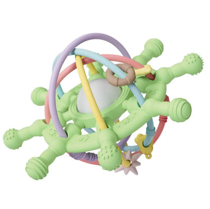 2in1 Silicone Rattle & Sensory Teething Toy