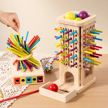 Montessori Wooden Stick Tower Game