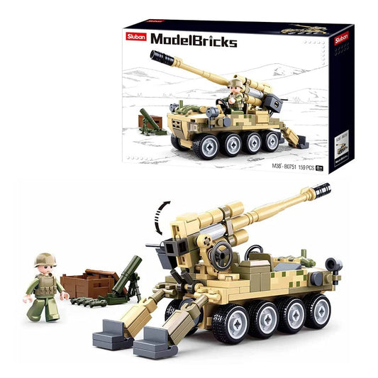 Sluban Building Blocks - Military Gunship Vehicle