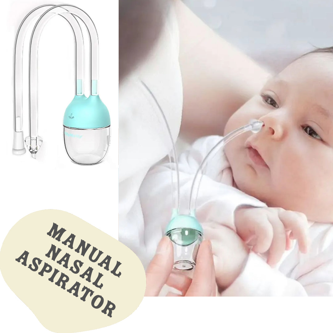 Manual Baby Nasal Aspirator & Tweezer Set